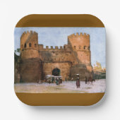 Ancient Roman Historic Architecture Pappteller (Vorderseite)