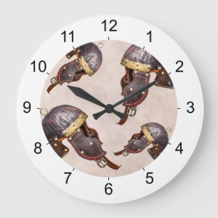 Ancient Roman military helmet Große Wanduhr