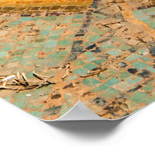 Ancient Roman Mosaic Poster (Ecke)