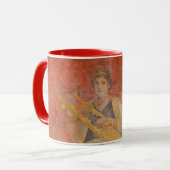 Ancient Roman Pompeii Neighbor Fresco Musician Tasse (Vorderseite Links)