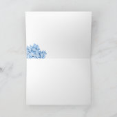 Ancient Rome Blue Hydrangea Dankeschön Card Dankeskarte (Innenseite)