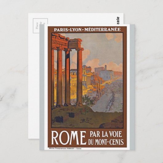Ancient Rome European Travel Französische Postkart Postkarte (Vorne/Hinten)