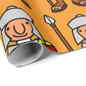 Ancient Rome Fun Roman Soldier Gift Geschenkpapier (Rolleneckpunkt)