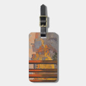 Ancient Rome Travel Ad Painting Luggage Tag Gepäckanhänger (Vorderseite vertikal)