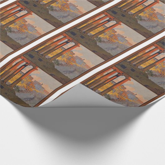 Ancient Rome Travel and Malerei Geschenkpapier (Ecke)