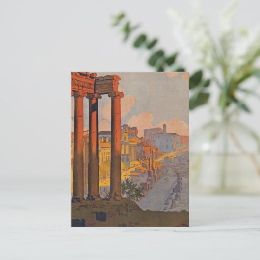 Ancient Rome Travel and Malerei Postkarte (Stehend Vorderseite)