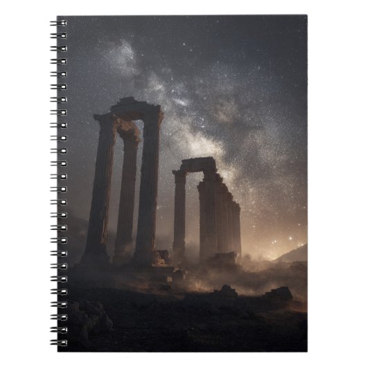 Ancient Ruins Starry Galaxy Notebook Notizblock (Vorderseite)