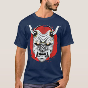 Ancient Samurai Japanisch Oni Maske, Design Ogre S T-Shirt