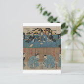 Ancient Samurai Leader um 1800 Postkarte (Stehend Vorderseite)