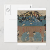 Ancient Samurai Leader um 1800 Postkarte (Vorne/Hinten)