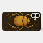 Ancient Scarab Divine Mystique Noir Gold Case-Mate iPhone Hülle (Rückseite (Horizontal))