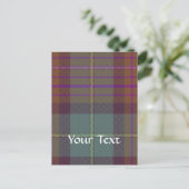 Ancient Scottish tartan Postkarte (Stehend Vorderseite)