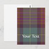 Ancient Scottish tartan Postkarte (Vorne/Hinten)