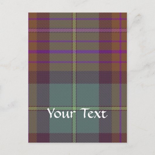 Ancient Scottish tartan Postkarte (Vorderseite)
