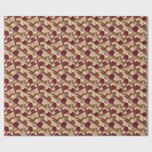 Ancient Scrolls mit Wax Siegel D&D Lore Geschenkpapier (Flach)