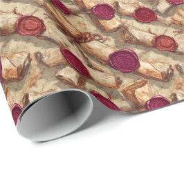 Ancient Scrolls mit Wax Siegel D&D Lore Geschenkpapier