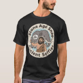 Ancient Selfie Caveman Mammoth T-Shirt (Vorderseite)