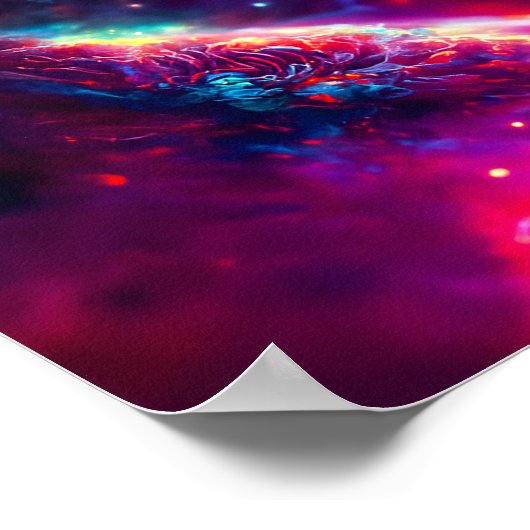 Ancient Space Alien Pyramid Poster (Ecke)