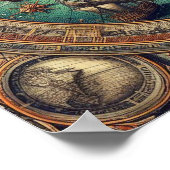 Ancient Spanish Sailing Ship, Karte 3 Poster (Ecke)