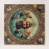 Ancient Spanish Sailing Ship, Karte 3 Puzzle (Horizontal)