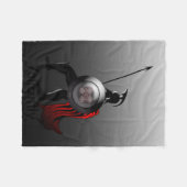 Ancient Spartan Warrior Fleecedecke (Vorderseite (Horizontal))