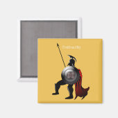 Ancient Spartan Warrior Magnet (Vorderseite/Rückseite)