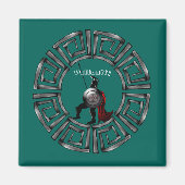 Ancient Spartan Warrior Magnet (Vorne)
