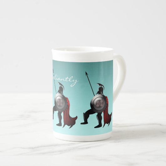Ancient Spartan Warrior Porzellantasse (Vorderseite Rechts)