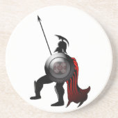Ancient Spartan Warrior Untersetzer (Vorne)