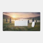 Ancient Stone Circle at Sunrise Schreibtischunterlage (Tastatur & Maus)