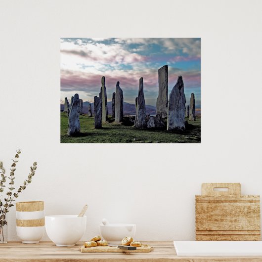 Ancient Stones under Pagan Skies Poster Print (Küche)