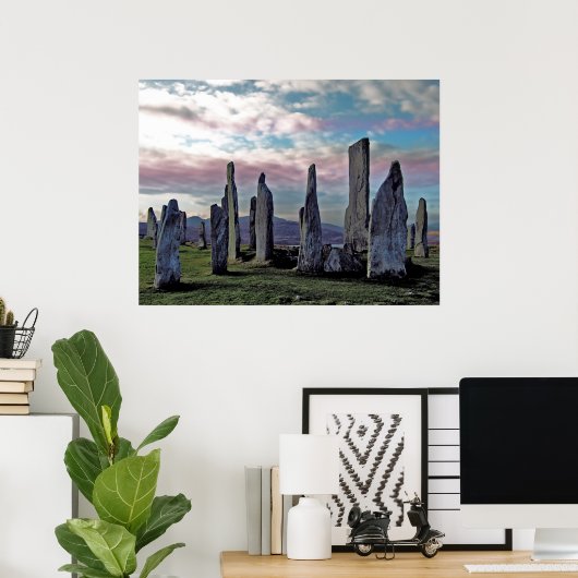 Ancient Stones under Pagan Skies Poster Print (Heimbüro)