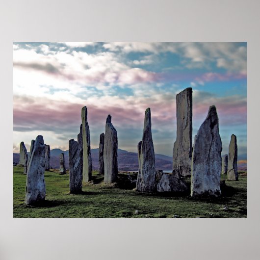 Ancient Stones under Pagan Skies Poster Print (Vorne)