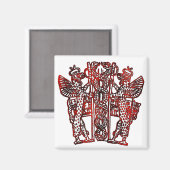 Ancient Sumerian Caduceus Magnet (Vorderseite/Rückseite)