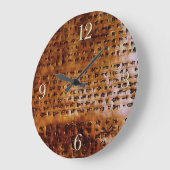 Ancient Sumerian Cuneiform Designer Clock Große Wanduhr (Winkel)