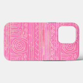 Ancient Sumerian Mesopotamian Muster Pink Case-Mate iPhone Hülle (Rückseite (Horizontal))
