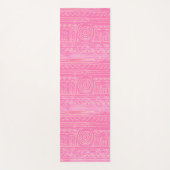 Ancient Sumerian Mesopotamian Muster Pink Yogamatte (Vorderseite)