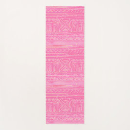 Ancient Sumerian Mesopotamian Muster Pink Yogamatte