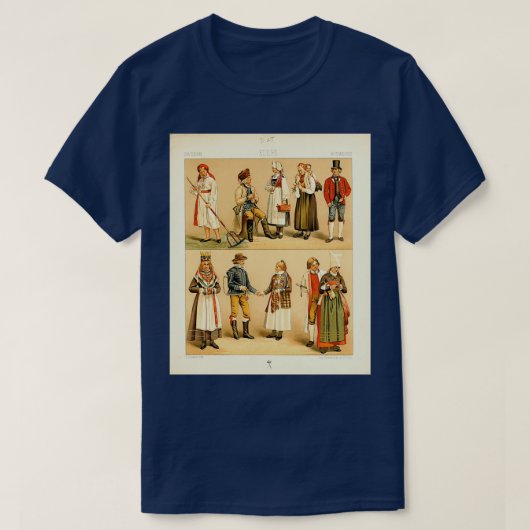 Ancient Swedish Fashion and Lifestyle 18. Jahrhund T-Shirt (Design vorne)