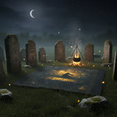 Ancient Symbols & Magical Sorceress Individuelle N Fleecedecke