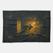 Ancient Symbols & Magical Sorceress Individuelle N Geschirrtuch (Horizontal)