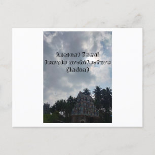 Ancient Tamil temple Architecture (Indien) Postkarte