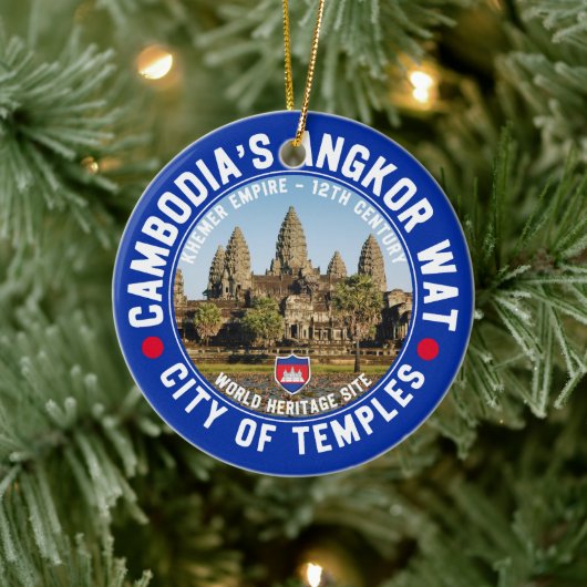 Ancient Temples of Cambodia – Angkor Wat Keramik Ornament (Baum)