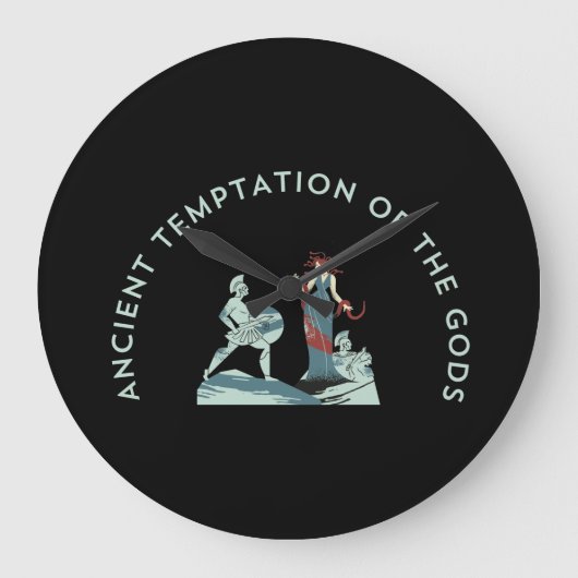 Ancient Temptation Große Wanduhr (Vorderseite)