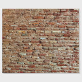 Ancient Textured Brick Wall Lal Killa indiziert Geschenkpapier (Flach)