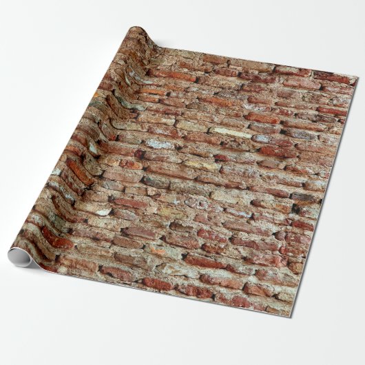 Ancient Textured Brick Wall Lal Killa indiziert Geschenkpapier (Ungerollt)