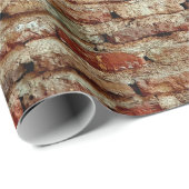 Ancient Textured Brick Wall Lal Killa indiziert Geschenkpapier (Rolleneckpunkt)