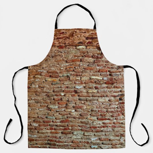Ancient Textured Brick Wall Lal Killa indiziert Schürze (Vorderseite)