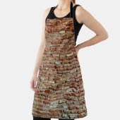 Ancient Textured Brick Wall Lal Killa indiziert Schürze (InSitu)