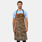 Ancient Textured Brick Wall Lal Killa indiziert Schürze (Getragen)